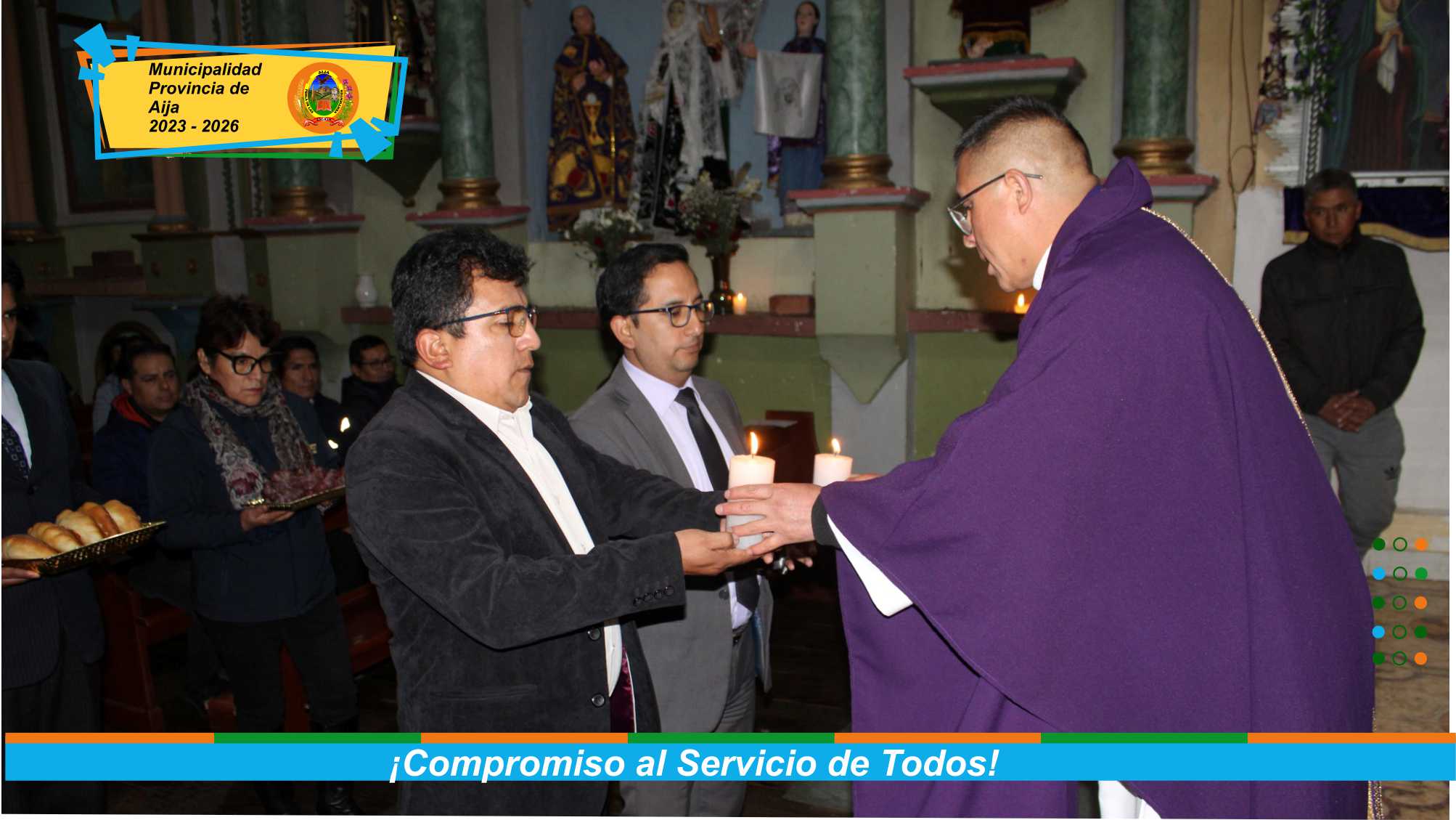 Compromiso y Devoción: Municipalidad Provincial de Aija y el Ministerio Público se unieron a la celebración de la Semana Santa 2025