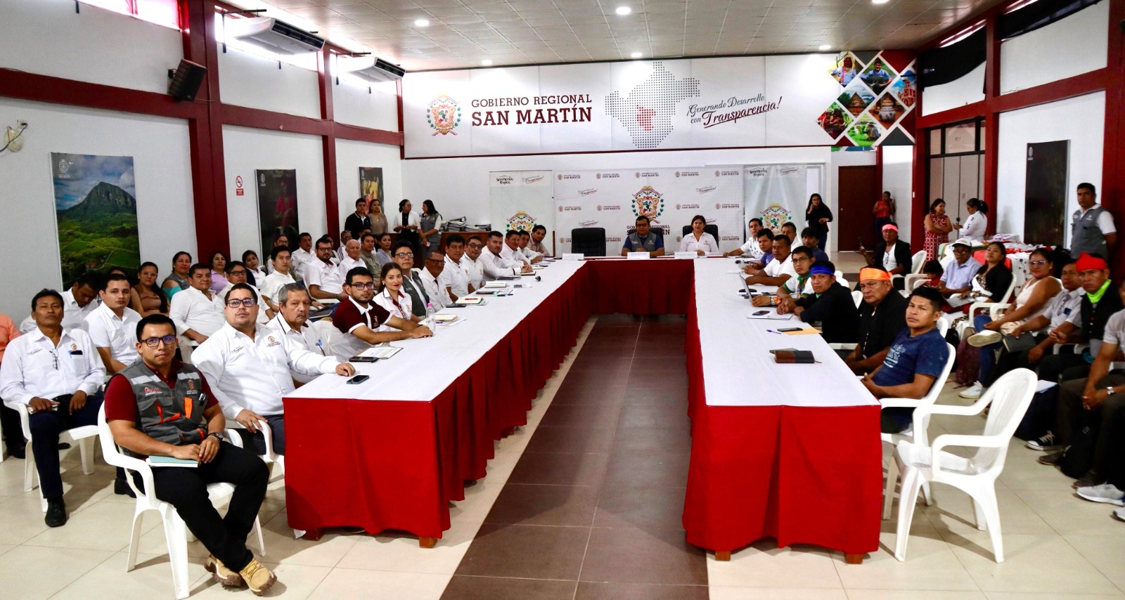 La segunda mesa técnica con la participación de la Coordinadora de Desarrollo de Pueblos Indígenas (CODEPISAM) y sus federaciones.