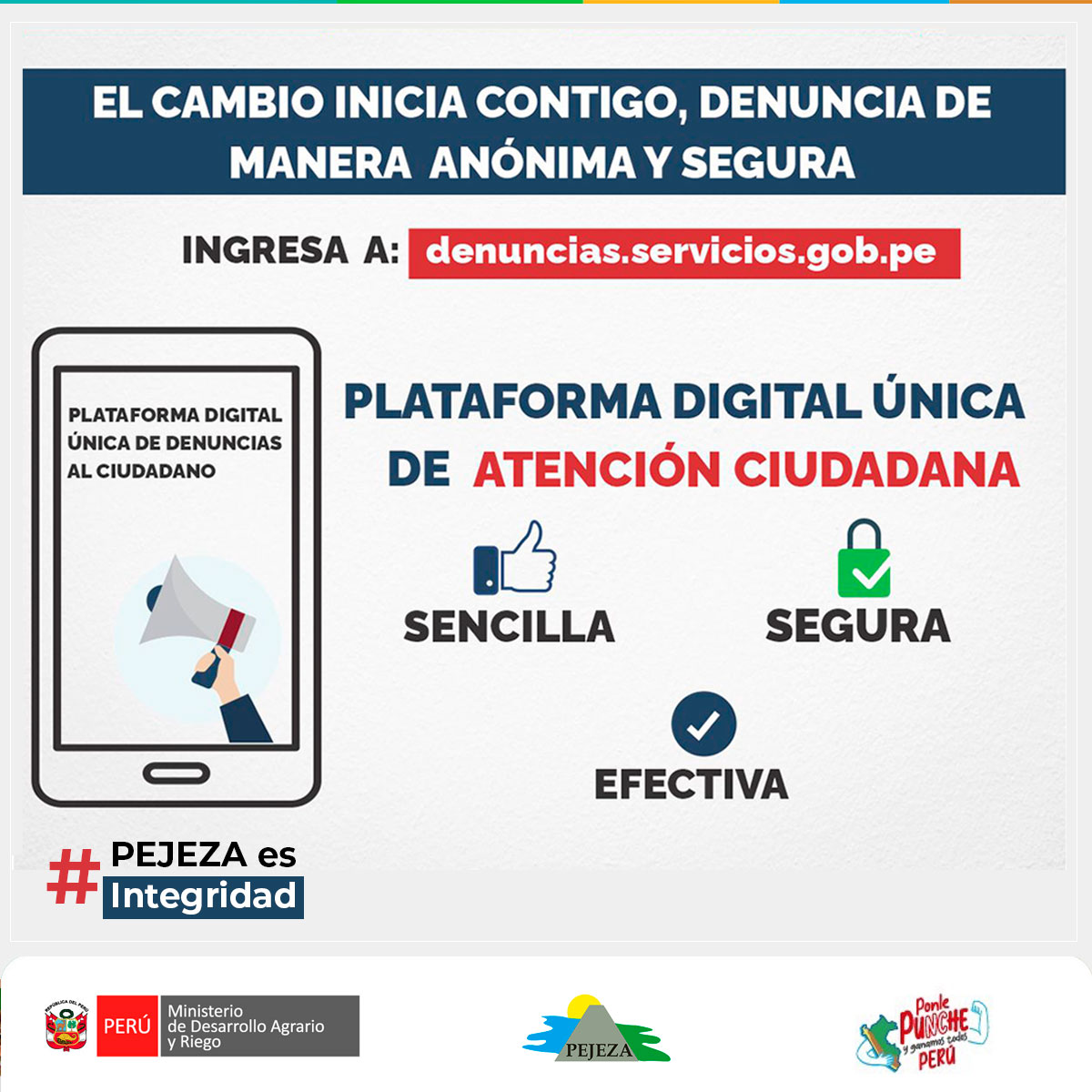 PEJEZA y sus canales de denuncias