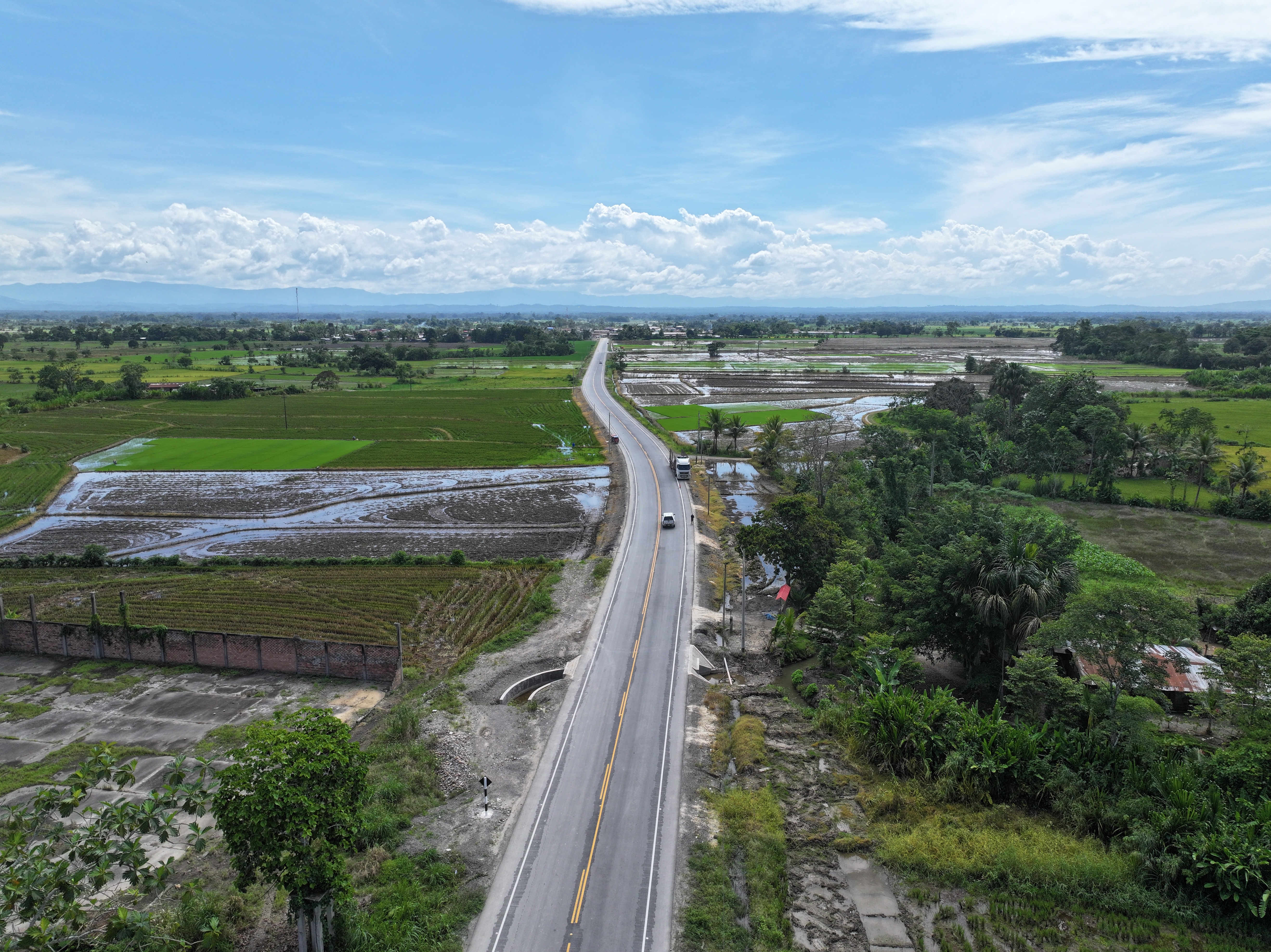 asfaltado de la carretera Nueva Cajamarca - San Fernando - Yuracyacu 