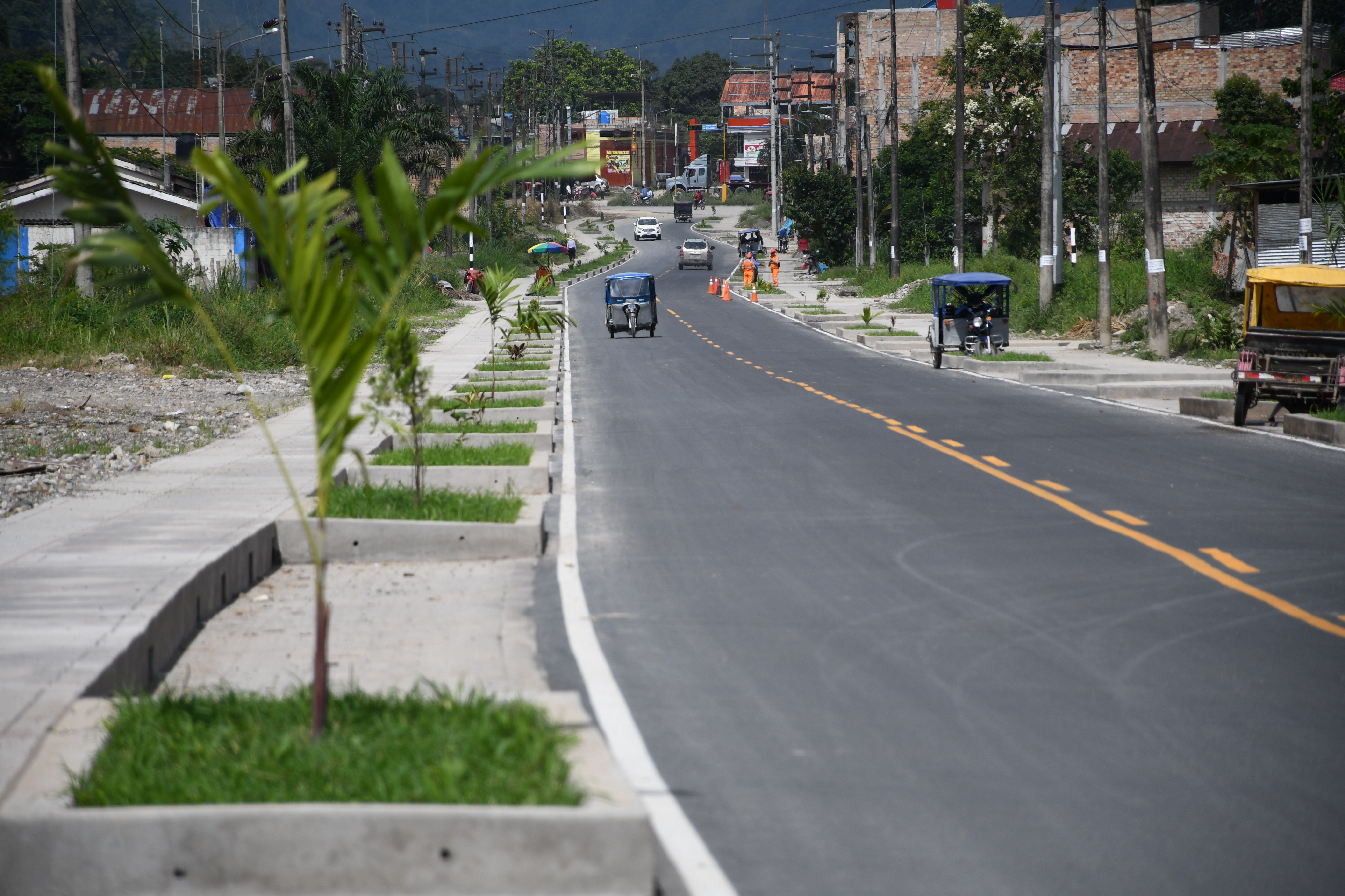 asfaltado de la carretera Nueva Cajamarca - San Fernando - Yuracyacu 