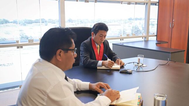 El presidente de la Corte Yone Li Córdova se reunió con administradores de los diferentes módulos de los órgnaos jurisdiccionales