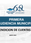Vista preliminar de documento Primera Audiencia Municipal - Rendición de Cuentas 2022 - I