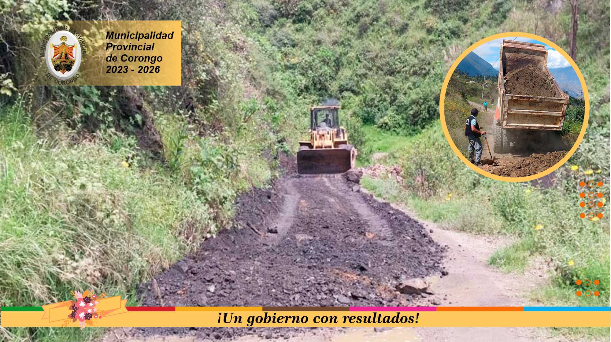 Trabajo de Relimpie de Carretera oara una correcta Transitabilidad