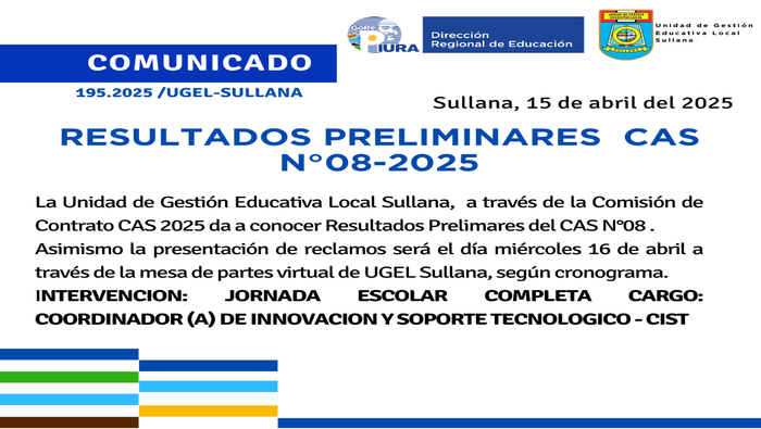 Comunicado N°195-2025