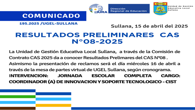 Comunicado N°195-2025