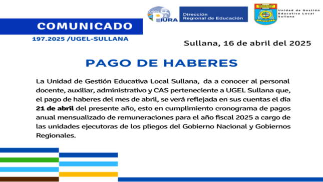 Comunicado N°197-2025