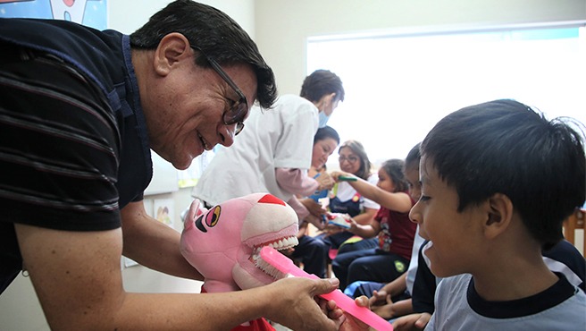 Callao: Minsa realizó jornada integral de promoción y prevención bucodental para niños con discapacidad