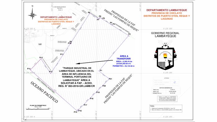 Se IMPLEMENTA PARQUE INDUSTRIAL para el desarrollo portuario del Terminal Portuario de Lambayeque