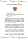 Vista preliminar de documento Resolución de Gerencia General N° 0029-2025-INIA-GG