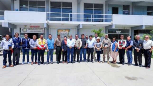 Representantes de las principales autoridades del Comité Provincial de Seguridad Ciudadana