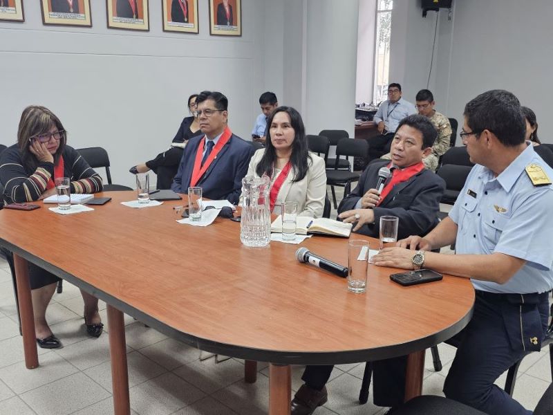 El presidente de la Corte de Sullana Yone Pedro Li Córdova se reunió con los titulares de Corte de Piura y Fiscalías