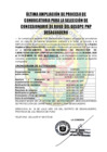 Vista preliminar de documento ÚLTIMO COMUNICADO DE AMPLIACIÓN DE CONVOCATORIA.