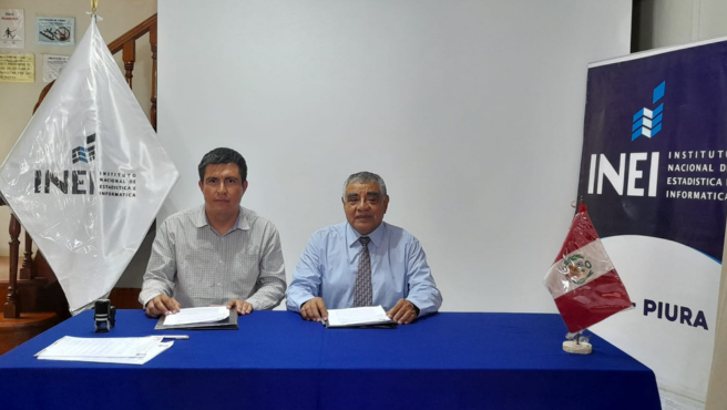 Firma de convenio con INEI