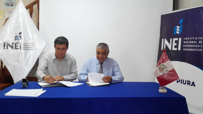 Firma de convenio con INEI