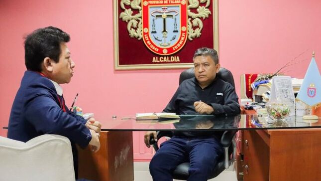El presidente de la Corte Yone Li Córdova hizo una visita al alcalde de Talara Sigifredo Zárate