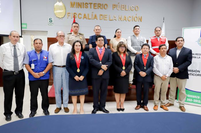 Autoridades tutelares de la Comisión Regional Anticorrupción que este año será encabezada por el presidente de la Corte Yone Li Córdova