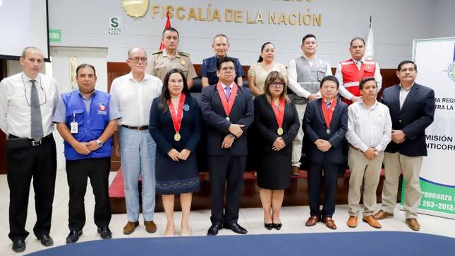 Autoridades tutelares de la Comisión Regional Anticorrupción que este año será encabezada por el presidente de la Corte Yone Li Córdova