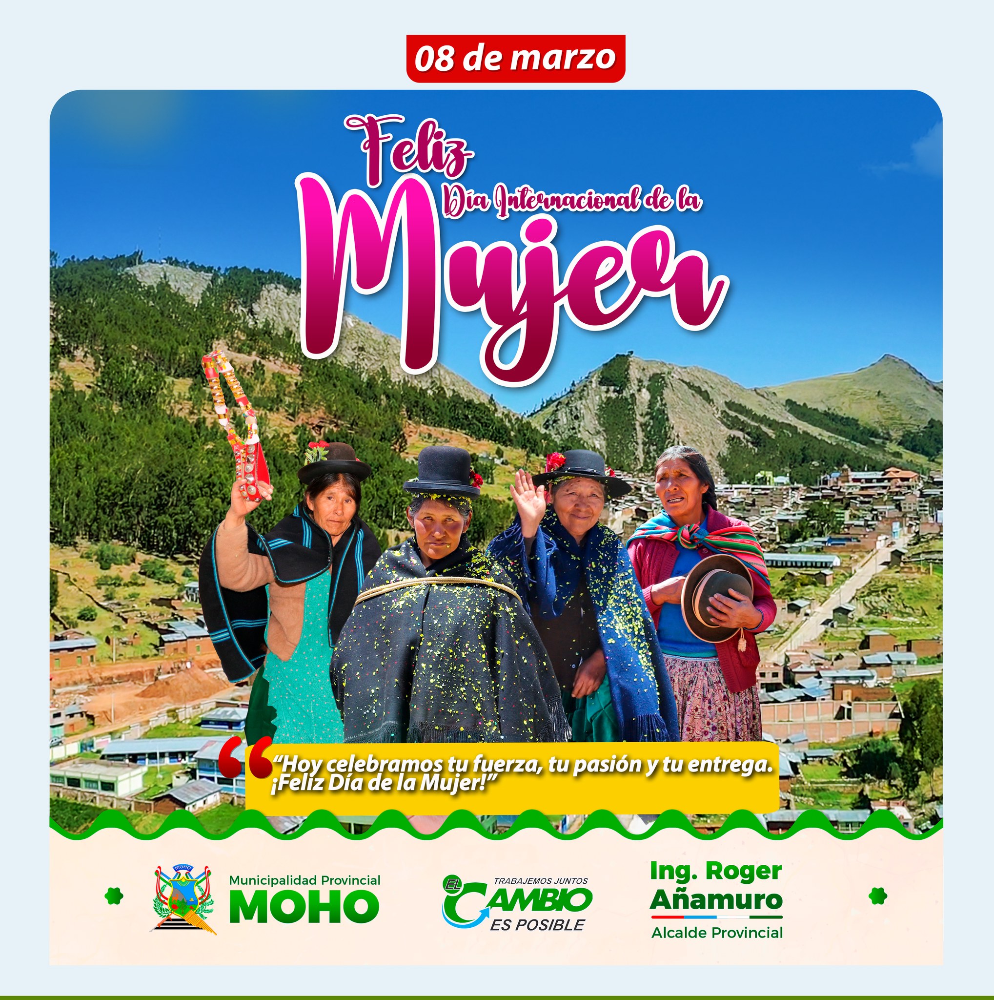 "Con todo nuestro cariño, ¡Feliz Día de la Mujer!"