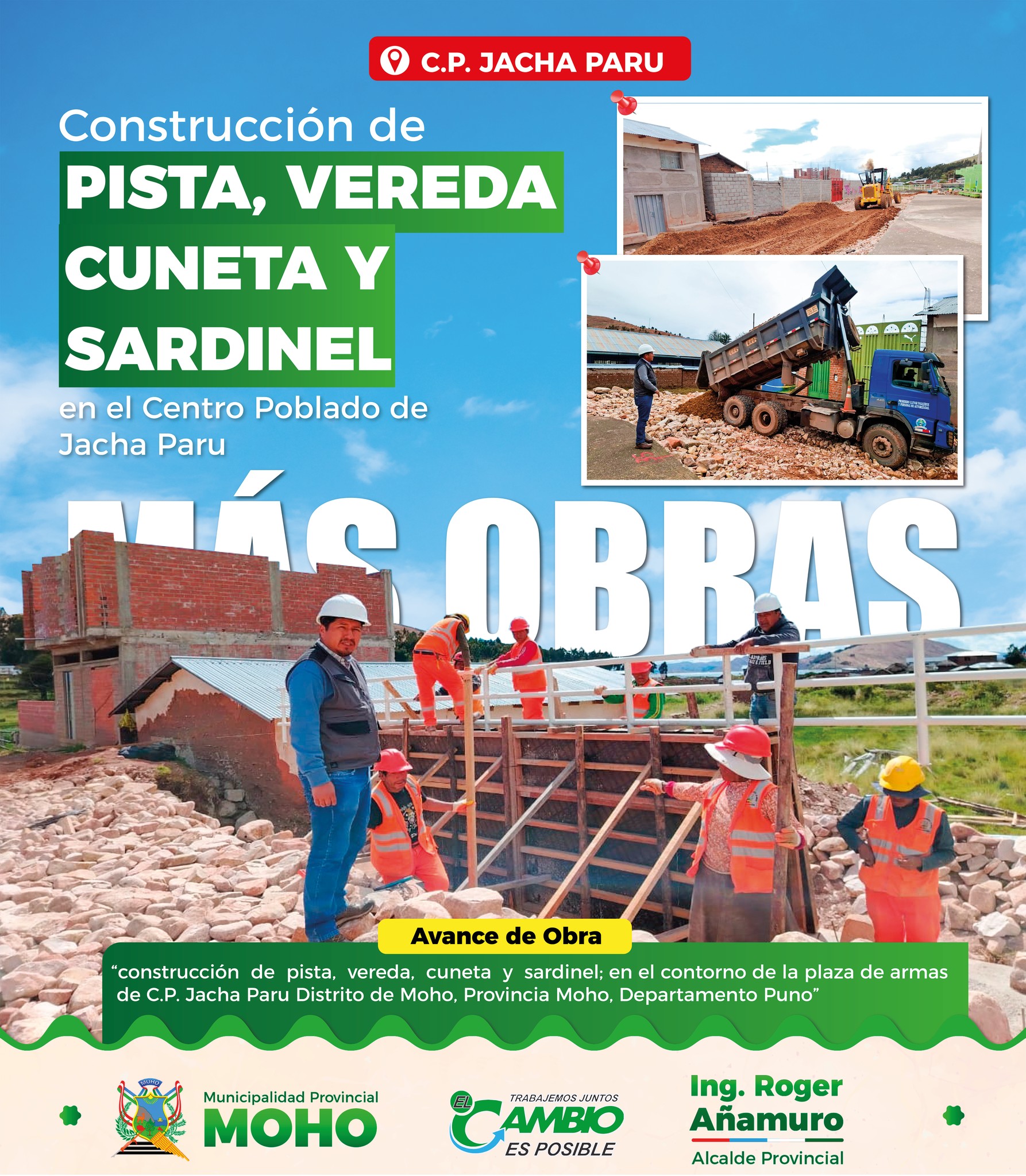 ¡Mejorando Jacha Paru! Avance en la Construcción de Infraestructura para Beneficiar a Nuestra Comunidad