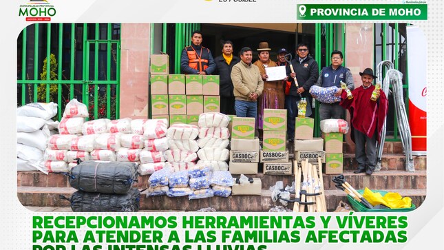 Reconocimiento a la Solidaridad: Entrega de Ayuda Humanitaria para Mitigar los Efectos de las Lluvias en Moho