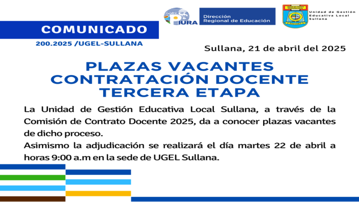 Comunicado N°200-2025