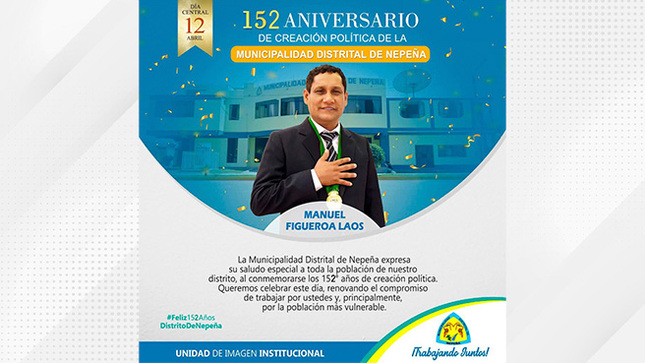 Saludo del alcalde Manuel Figueroa Laos