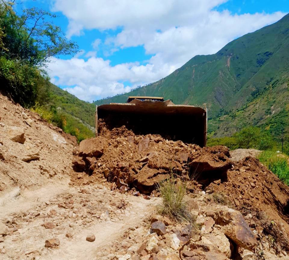 MDH recupera la transitabilidad en la carretera Chonta hasta Lipanga