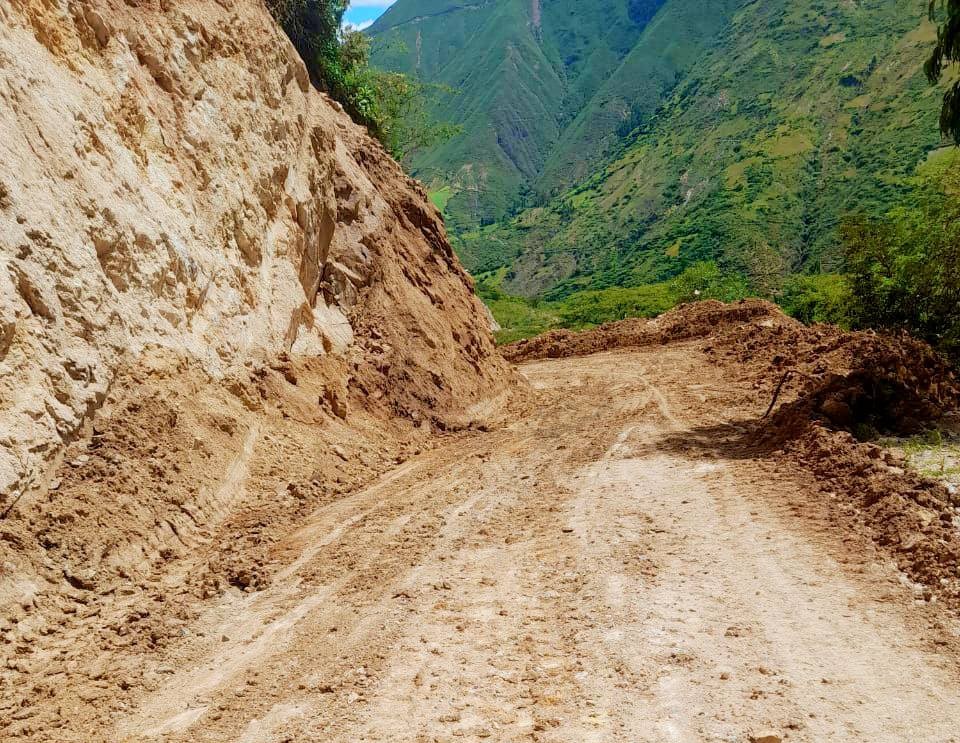 MDH recupera la transitabilidad en la carretera Chonta hasta Lipanga