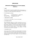 Vista preliminar de documento Comunicado de Saneamiento Administrativo de Bienes Muebles Sobrantes