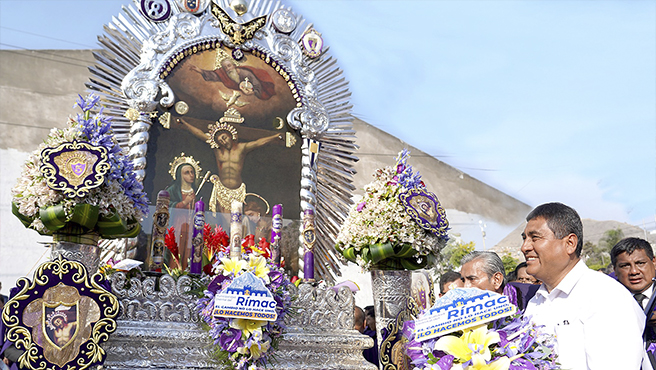 Municipalidad Rindió Homenaje al Señor Crucificado del Rímac