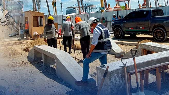 Construcción de la EMBLEMÁTICA PLAZUELA BOLOGNESI registra un avance del 35%