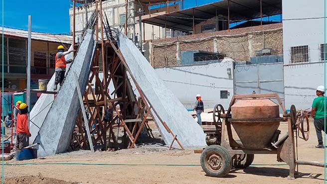Construcción de la EMBLEMÁTICA PLAZUELA BOLOGNESI registra un avance del 35%