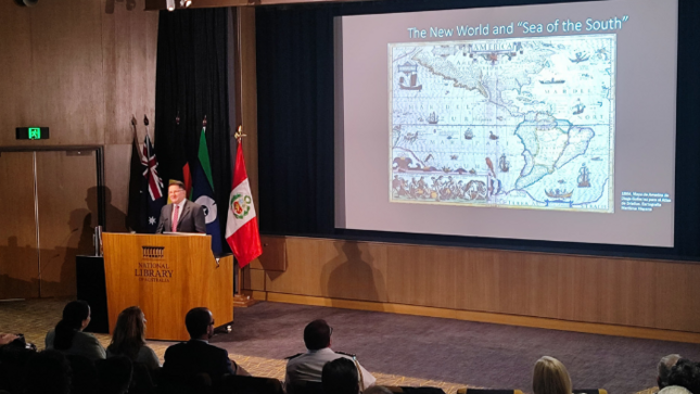 Presentan en Australia vínculos históricos sobre la presencia naval del Perú en el siglo XVIII
