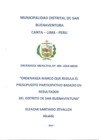 Vista preliminar de documento ORDENANZA MUNICIPAL N° 009-2024-MDSB