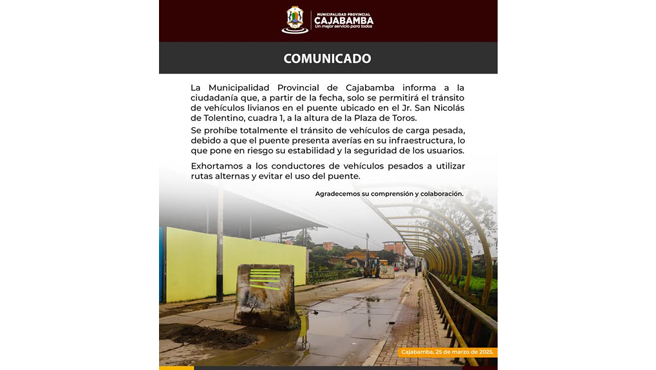 Comunicado importante