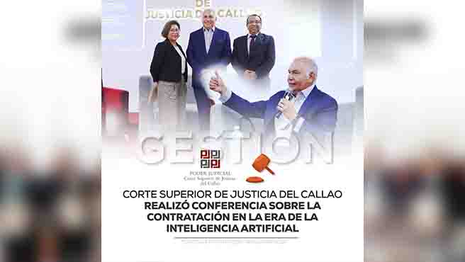 Corte Superior de Justicia del Callao realizó conferencia sobre la Contratación en la era de la Inteligencia Artificial 