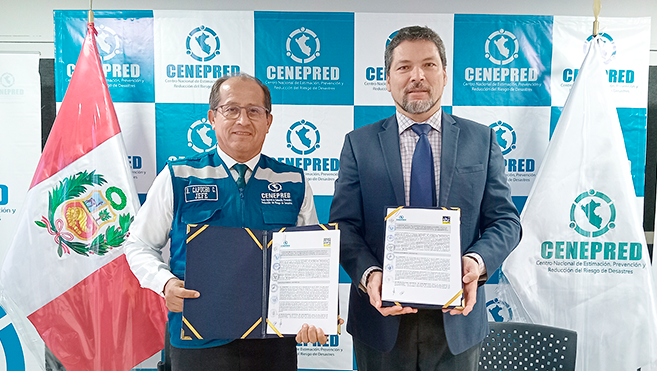 Cenepred y la Municipalidad Distrital de San Bartolo firman convenio marco de cooperación interinstitucional