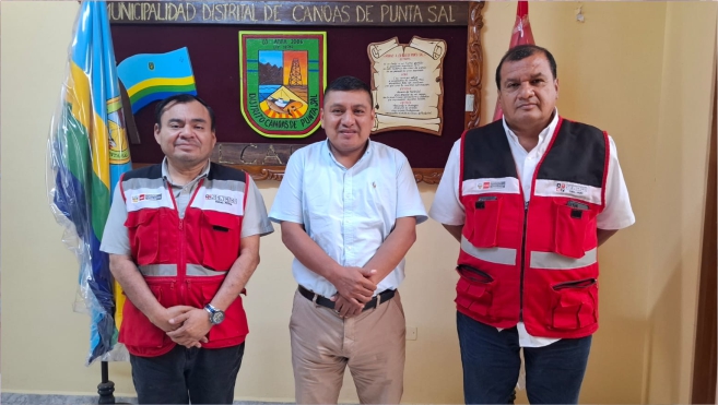 Foto, Municipalidad de Canoas de Punta Sal y SENCICO capacitaran a trabajadores de construcción civil