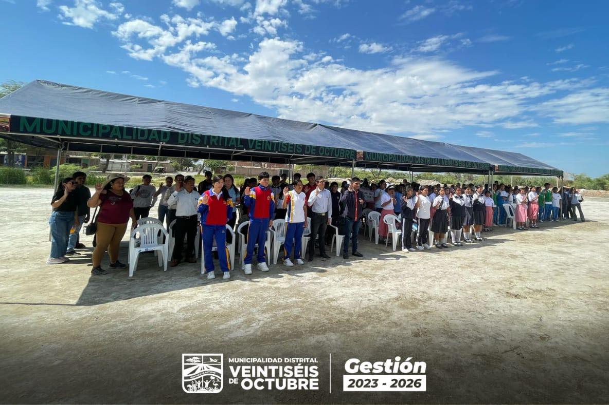 Municipalidad Distrital Veintiséis de Octubre conmemora el Día Internacional de la Tierra