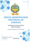 Vista preliminar de documento INFORME DE EVALUACION INSTITUCIONAL 2024