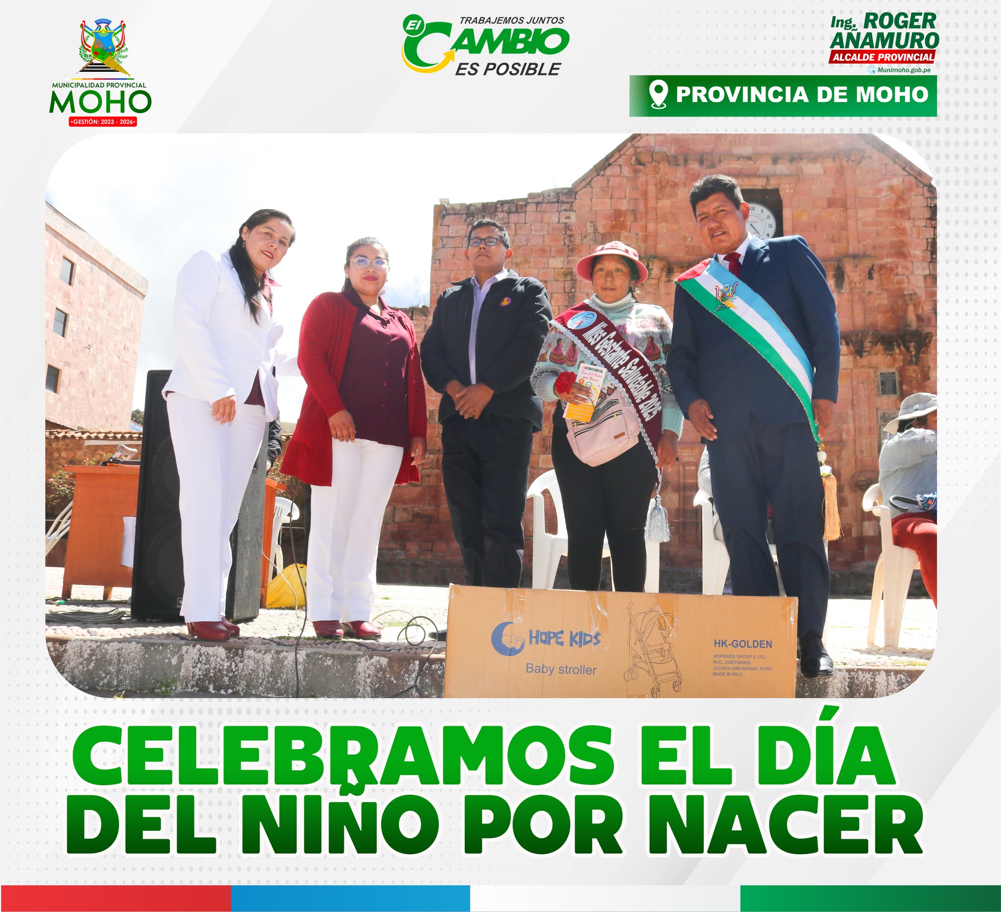 Moho conmemora el Día del Niño por Nacer con actividades de sensibilización