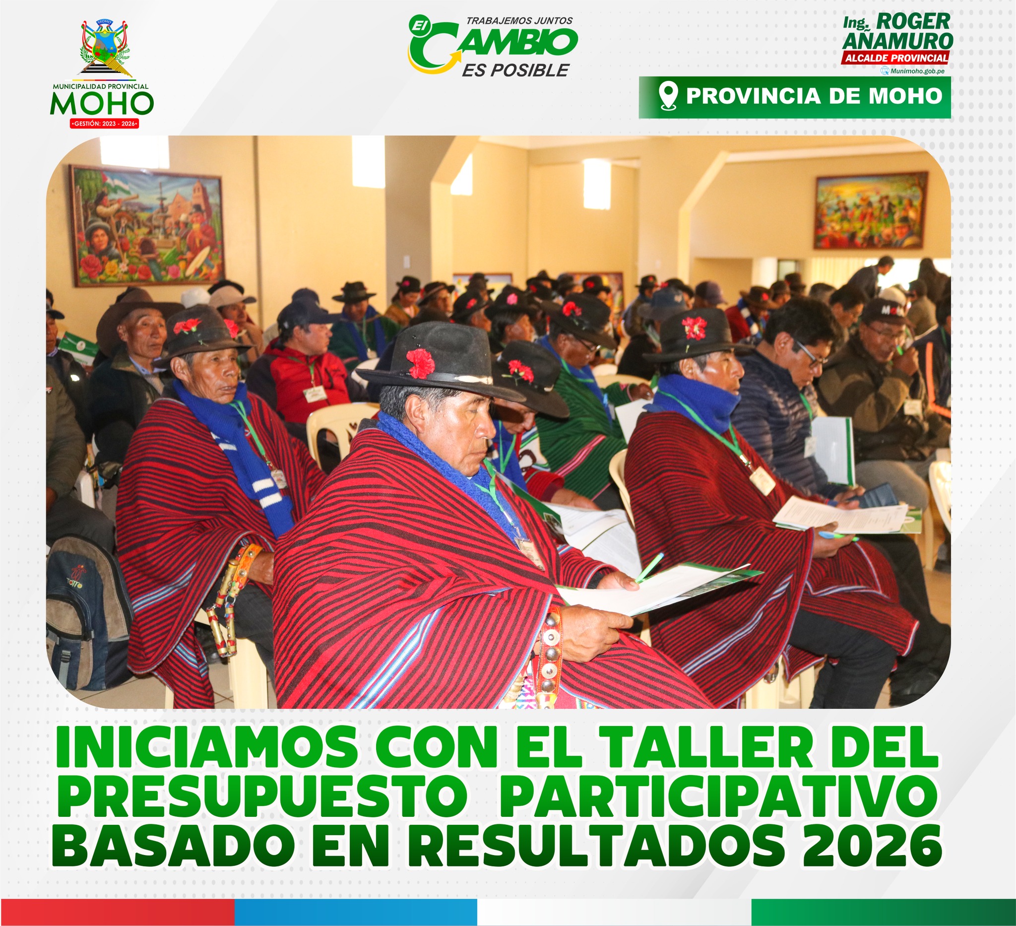 Impulsando la participación ciudadana para el desarrollo de Moho en el proceso del Presupuesto 2026