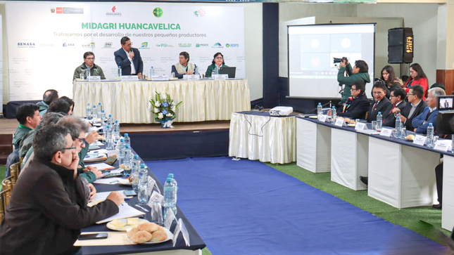 Mesa técnica de la MRDLA, Gore Huancavelica y MIDAGRI.