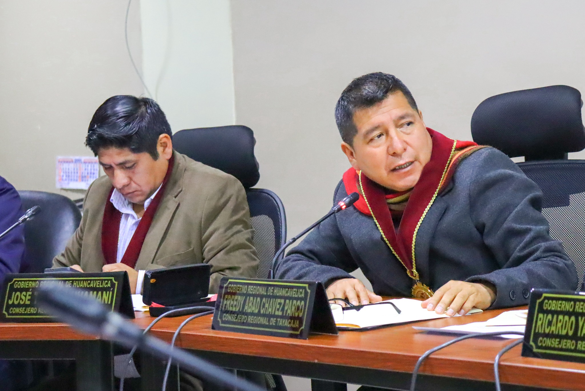 Participación del Consejero Regional de Huancavelica, Freddy Chávez Parco.
