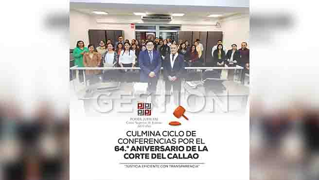 Culmina ciclo de conferencias por el 64° Aniversario de la Corte Superior de Justicia del Callao