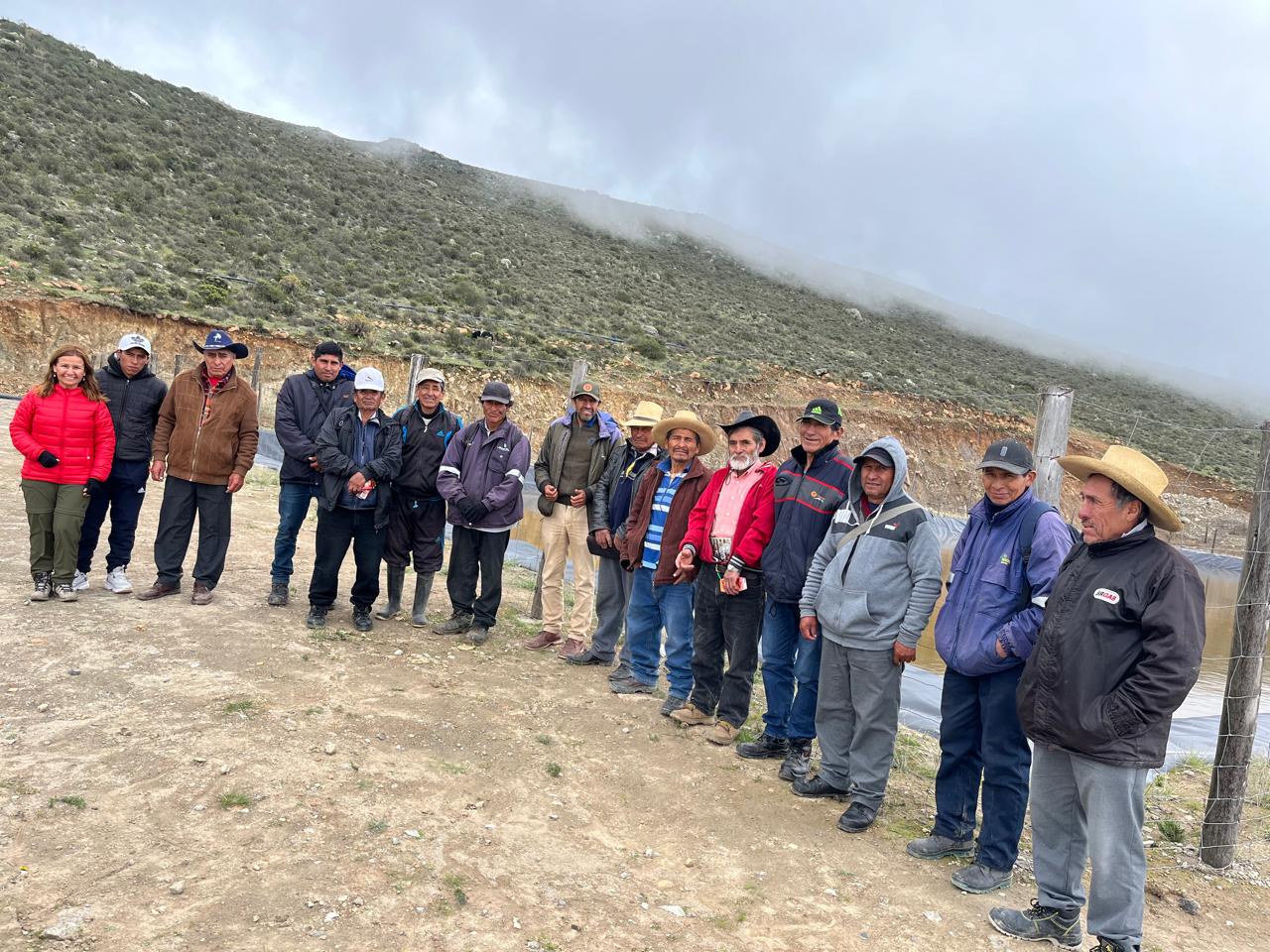 Reunión con comuneros en uso y manejo sostenible de los reservorios.