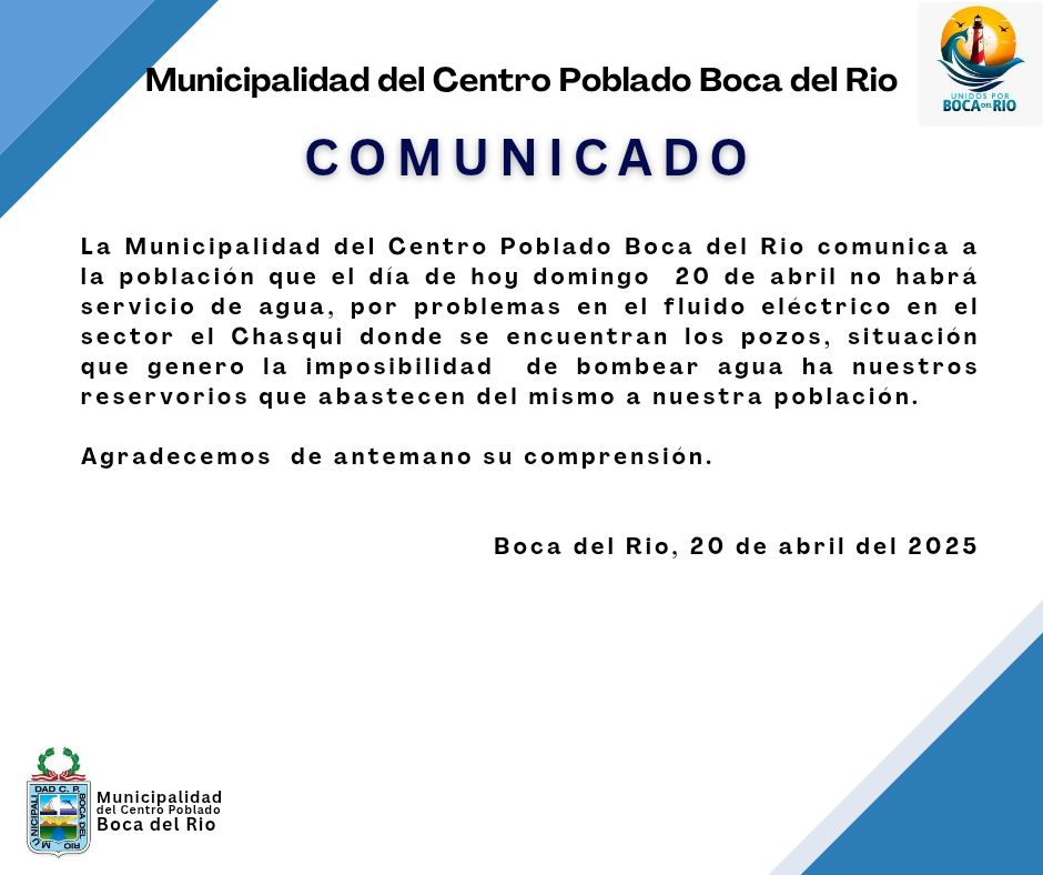 imagen de suspension del servicio de agua
