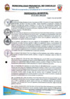 Vista preliminar de documento ORDENANZA MUNICIPAL 07 - ACTUALIZA LOS COSTOS DE LOS SERVICIOS MUNICIPALES CONSIGNADOS EN EL ARTÍCULO QUINTO DE LA ORDENANZA MUNICIPAL N° 016-2023