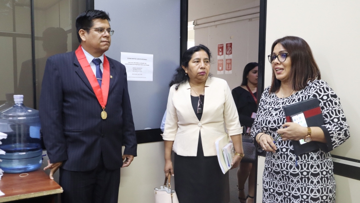 Presidente de la Corte Superior de Piura realizó visita administrativa a los Juzgados de Investigación Preparatoria de Piura